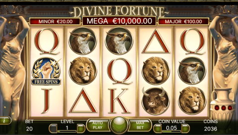 divine fortuneオンラインスロット